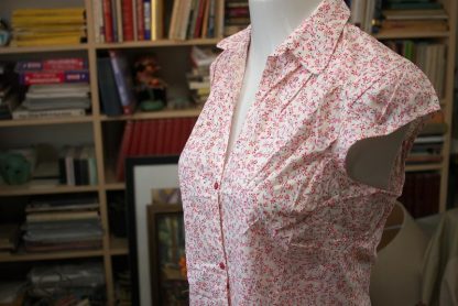 Thomas Pink Red Floral Blouse