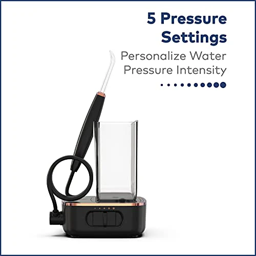 Waterpik Sidekick Portable Water Flosser for Travel & Home, Black/Copper - Image 3