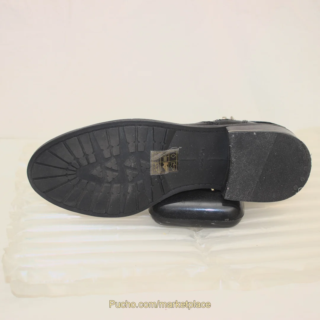 Dolce Vita Black Leather Moto Ankle Boots, Size 8.5 - Image 14